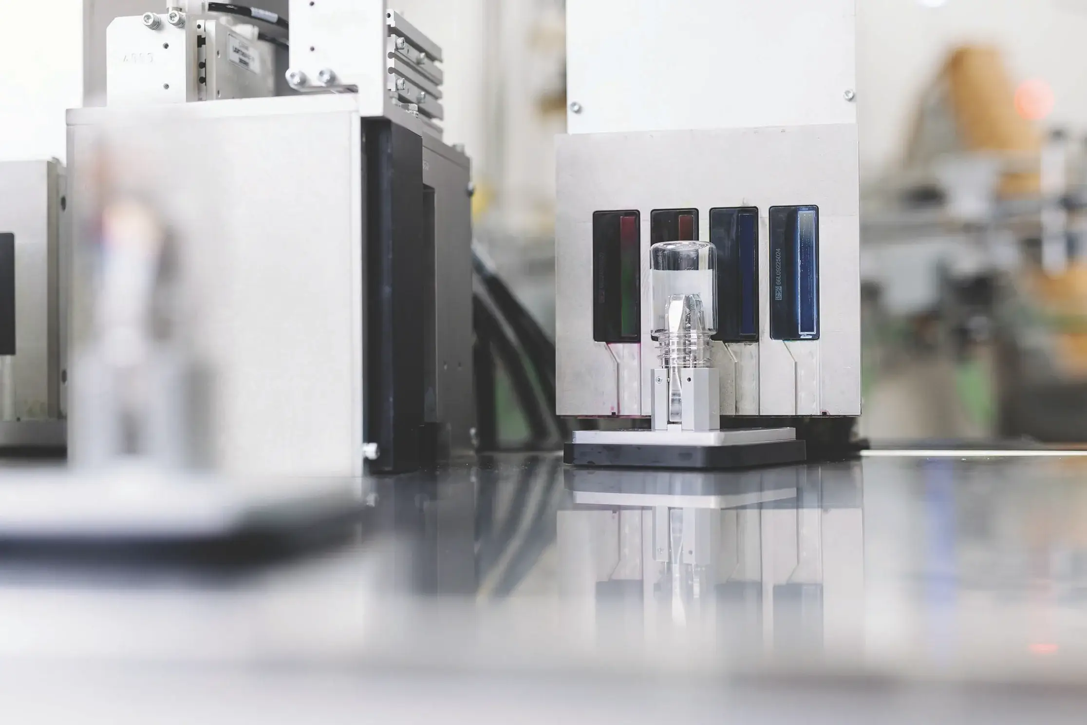 Close-up shot of the magnetic mover technology Norwalt’s Tesseract uses